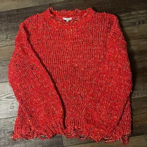 Red Confetti Sweater